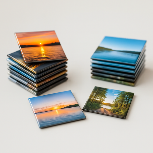 Custom Photo Magnets – 2.5" Square Personalized Picture Magnets | 4, 9, or 12 Pack