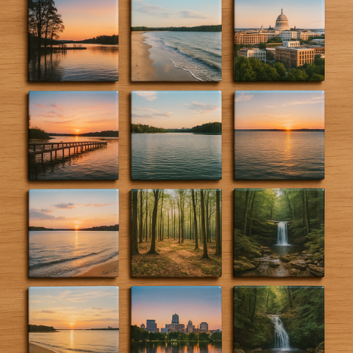 Custom Photo Magnets – 2.5" Square Personalized Picture Magnets | 4, 9, or 12 Pack