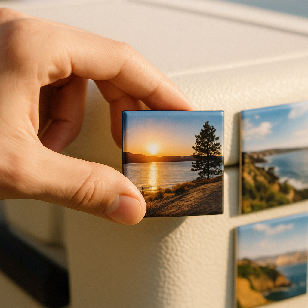 Custom Photo Magnets – 2.5" Square Personalized Picture Magnets | 4, 9, or 12 Pack
