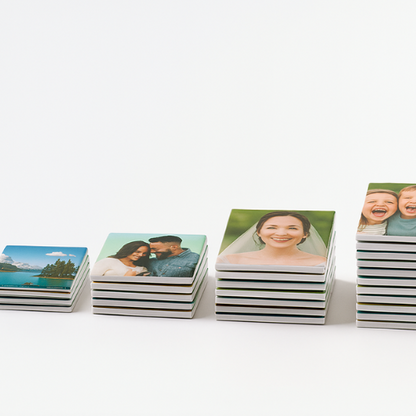 Custom Photo Magnets – 2.5" Square Personalized Picture Magnets | 4, 9, or 12 Pack
