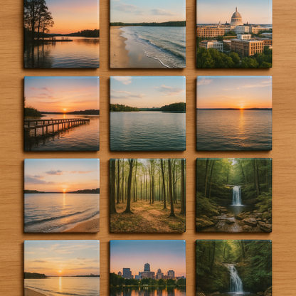 Custom Photo Magnets – 2.5" Square Personalized Picture Magnets | 4, 9, or 12 Pack
